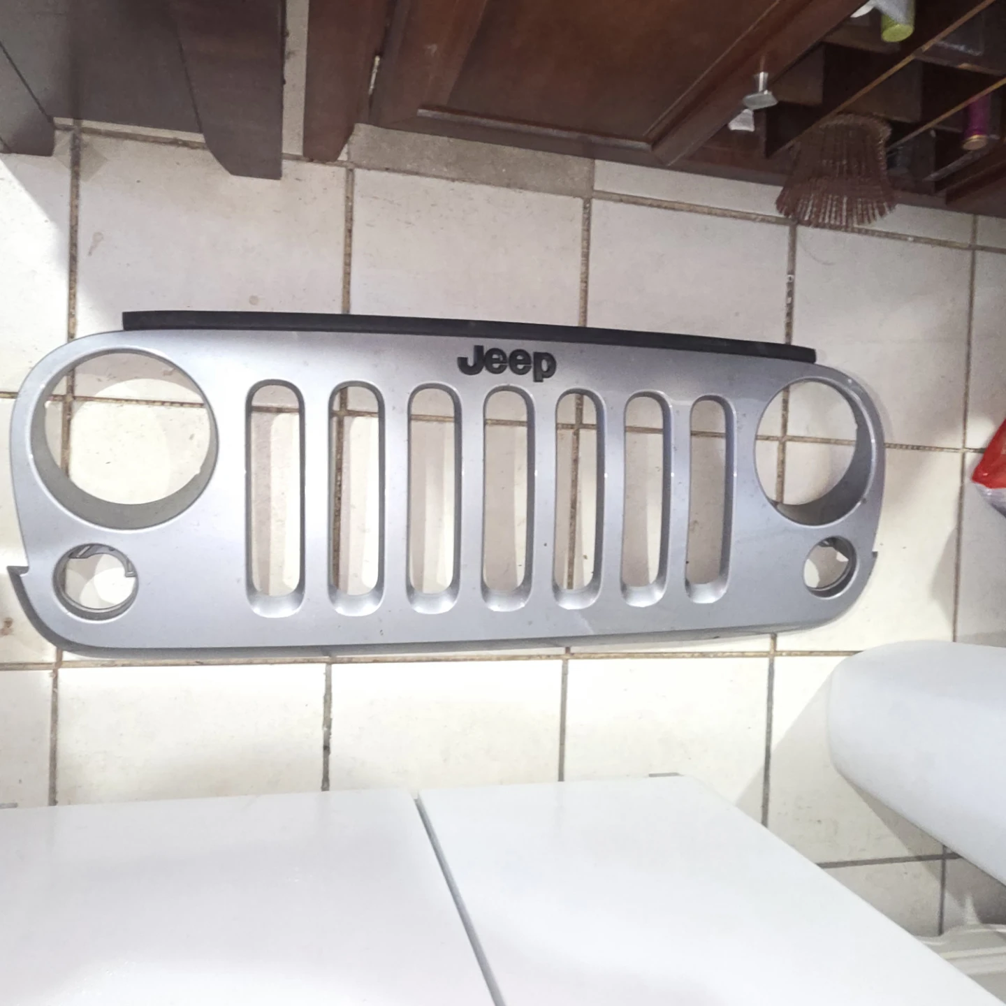 Jeep Wrangler JK Front Grille Billet Silver 2015