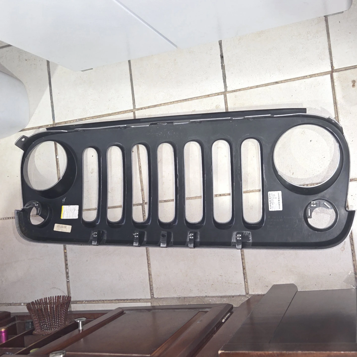 Jeep Wrangler JK Front Grille Billet Silver 2015 - photo 4