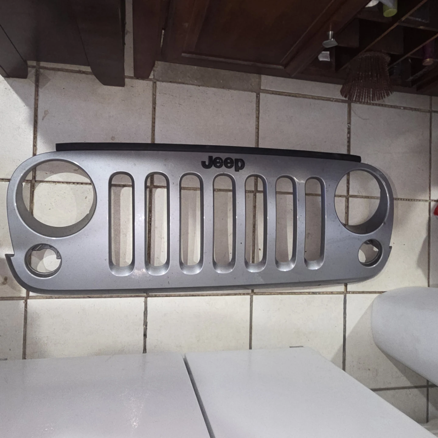 Jeep Wrangler JK Front Grille Billet Silver 2015 - photo 5