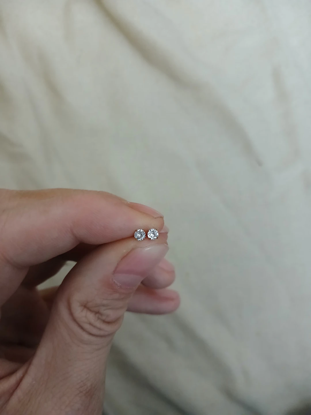 18K Gold Plated 316 Stainless Steel Cubic Zirconia Stud Earrings