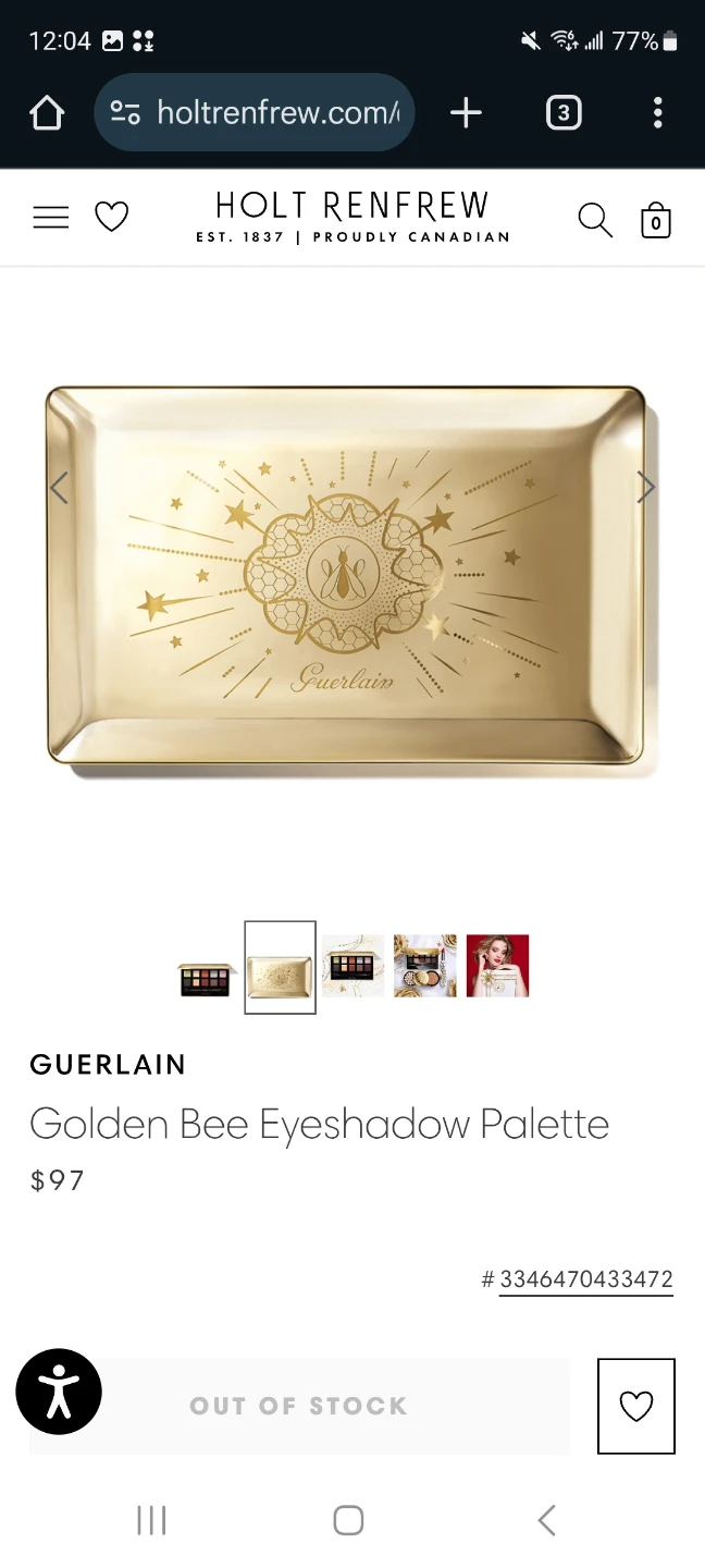 NEW-Guerlain Golden Bee Eyeshadow Palette - photo 4