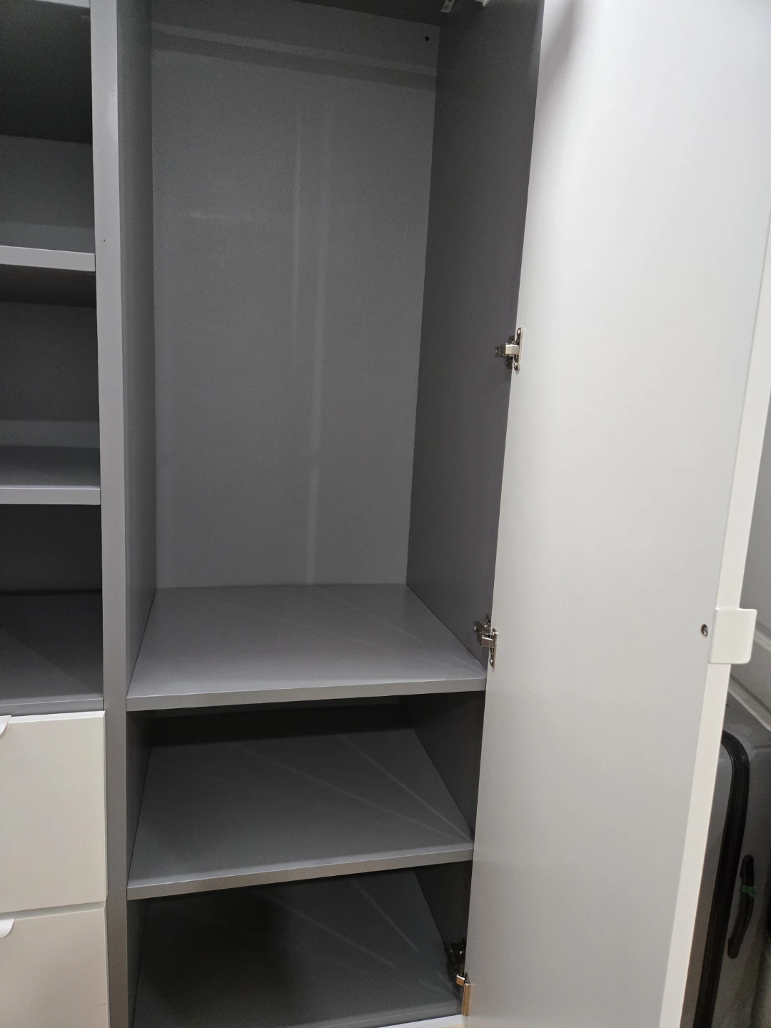 VISTHUS Wardrobe, gray/white, 122x59x216 cm - photo 4