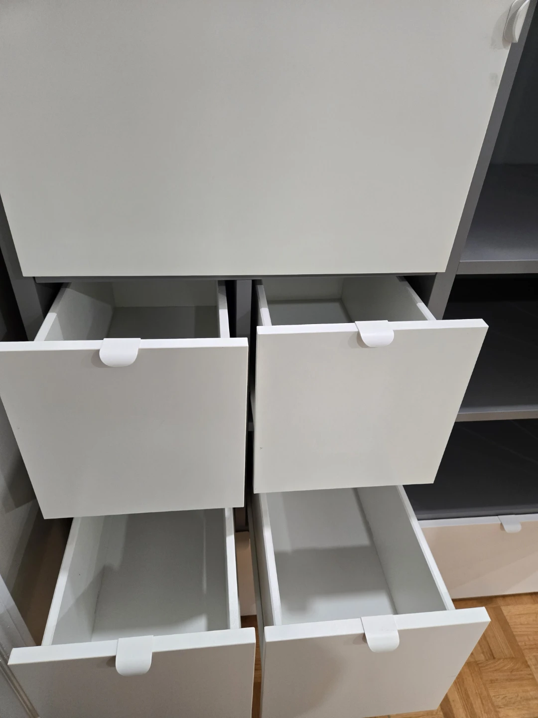VISTHUS Wardrobe, gray/white, 122x59x216 cm - photo 5