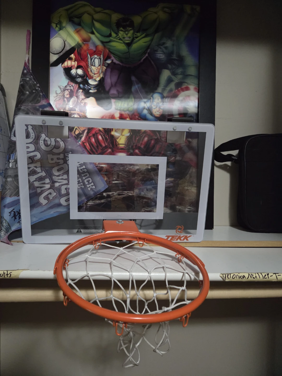 Hang up basketball net