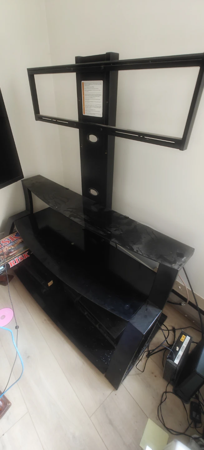 Black TV Stand with Mount - photo 4