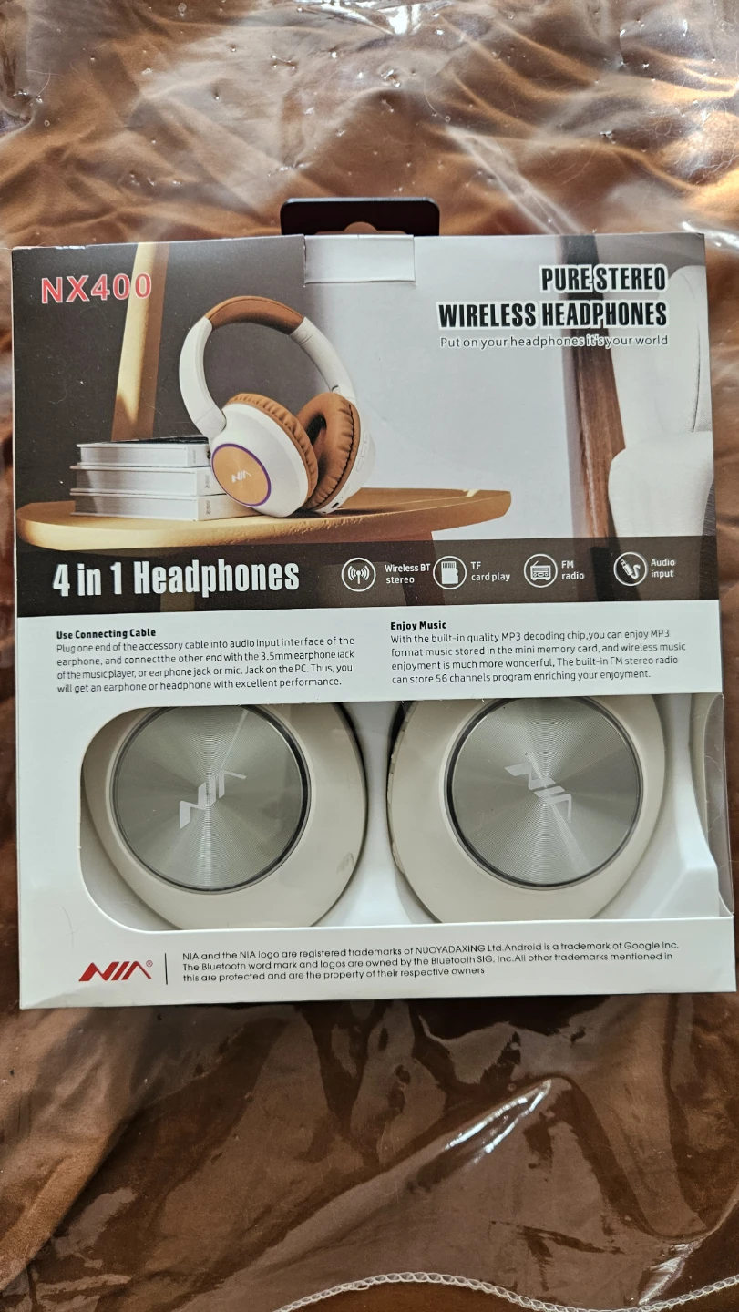 BRAND NEW! NIA NX400 Wireless Headphones - photo 2