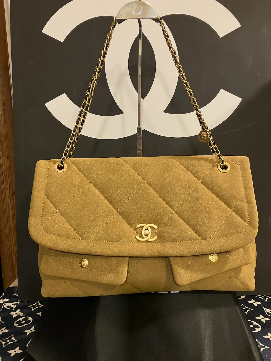 Chanel Flap Bag - Brown Suede