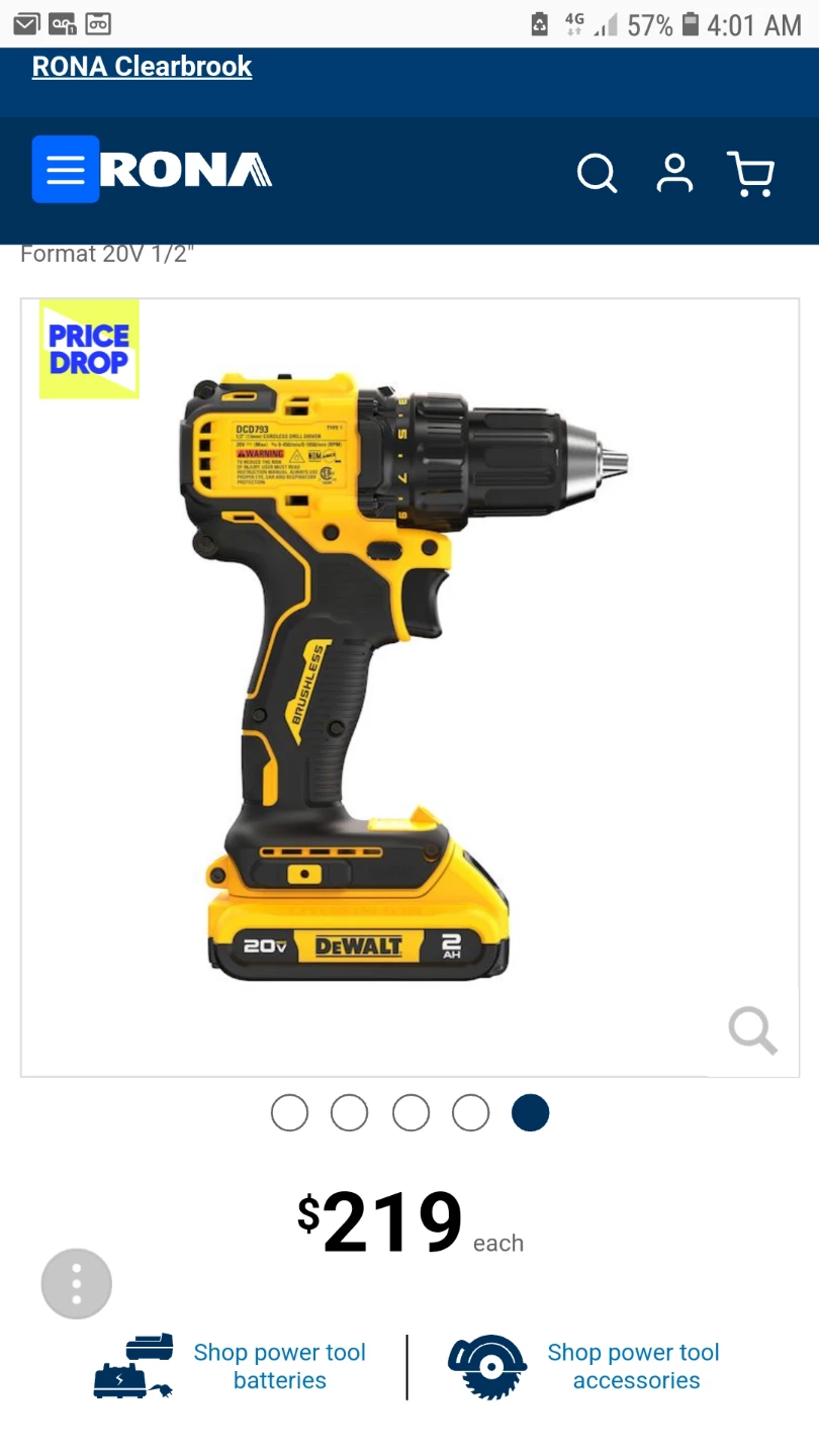DeWalt 20V Cordless Drill/Driver