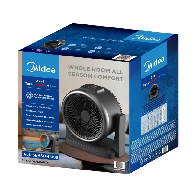 Midea Digital Turbo Portable Space Heater + Fan (2 in 1) - photo 3