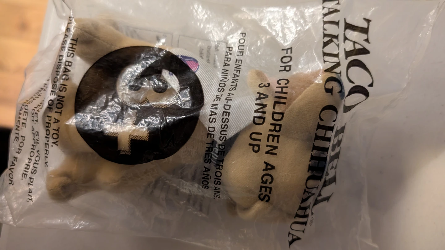 Taco Bell Talking Chihuahua Plush Toy - photo 3