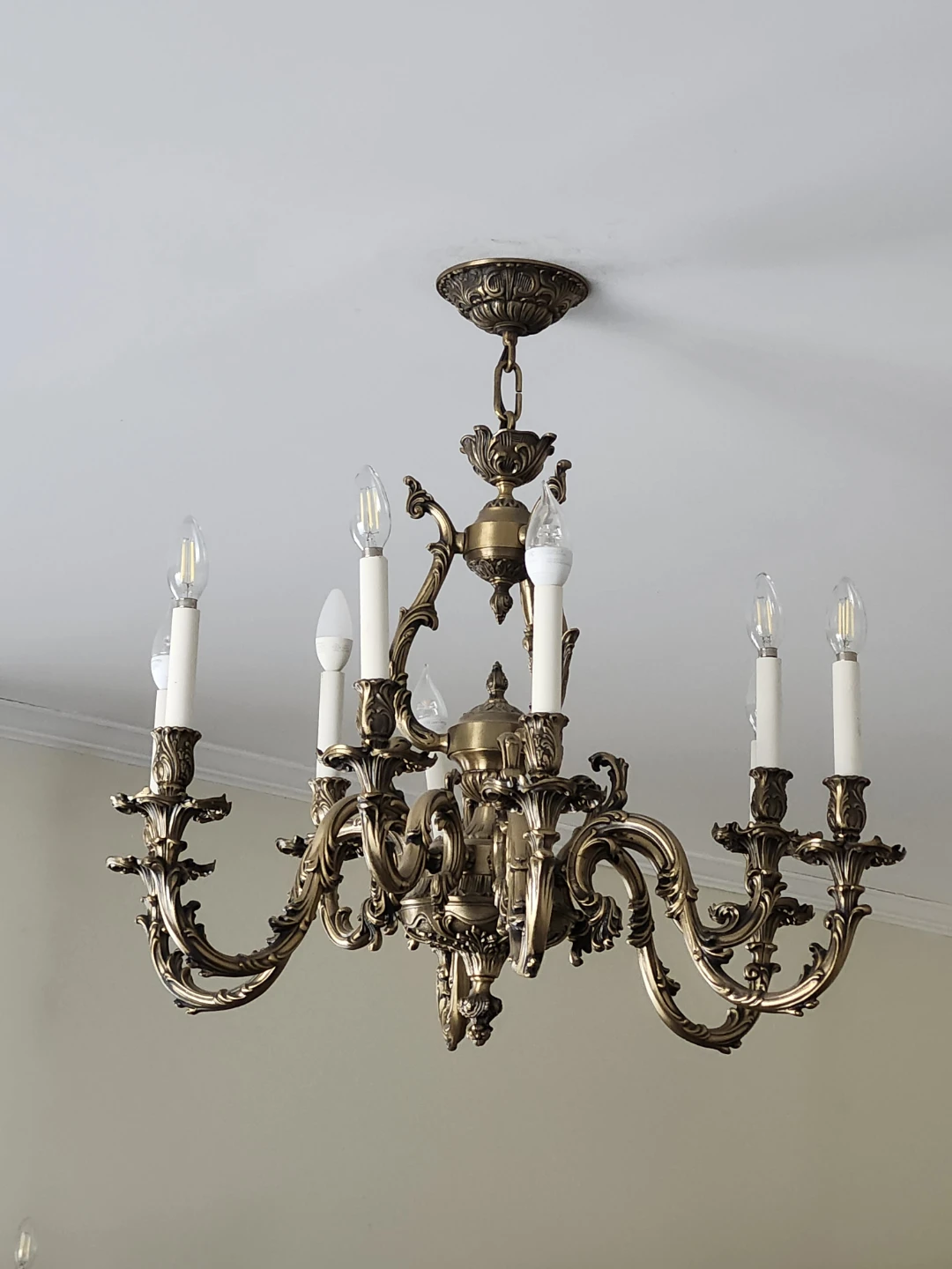 Vintage Brass Chandelier