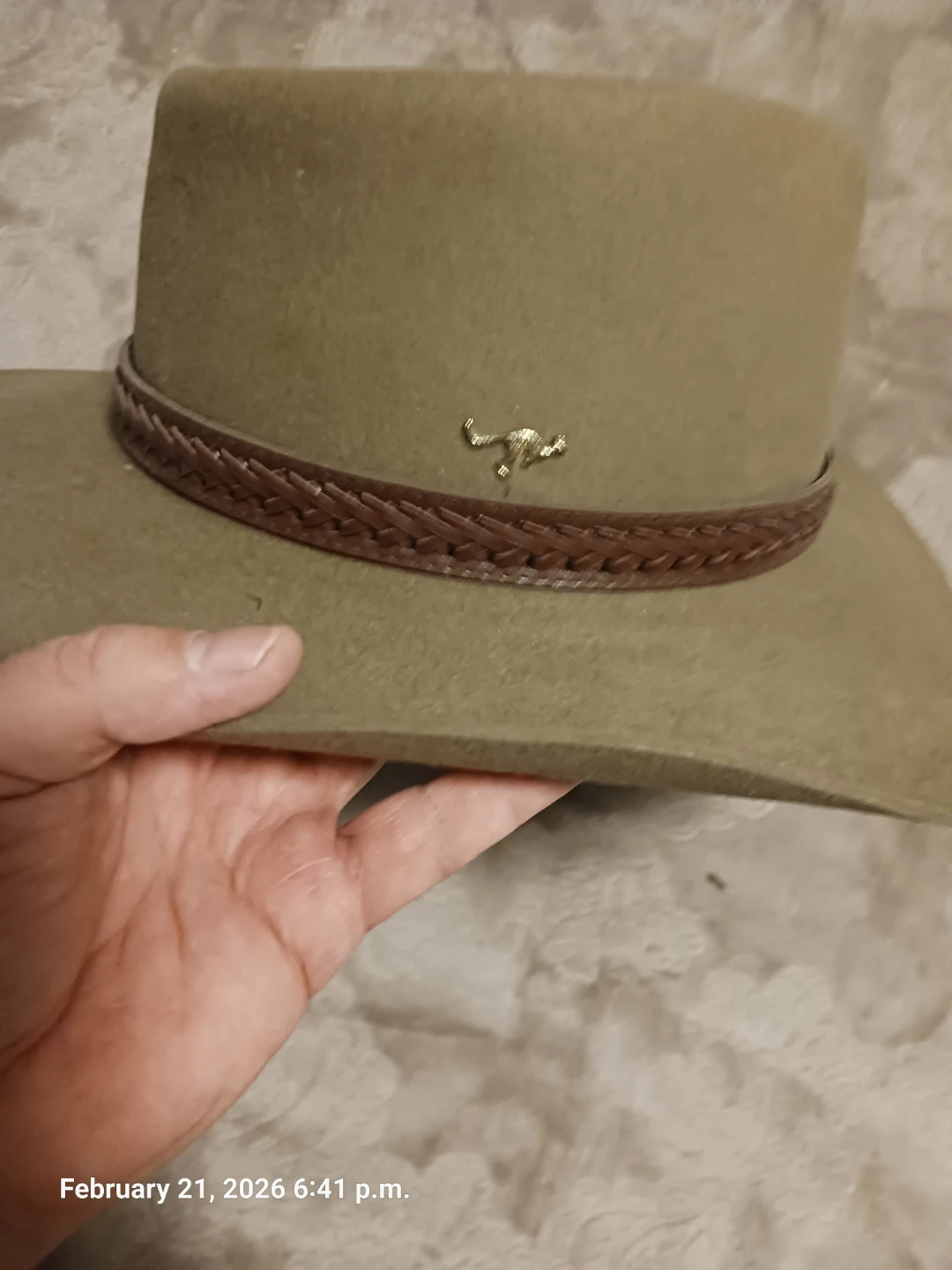 Statesman Hats 100% Pure Rabbit Fur Felt Hat Size 56