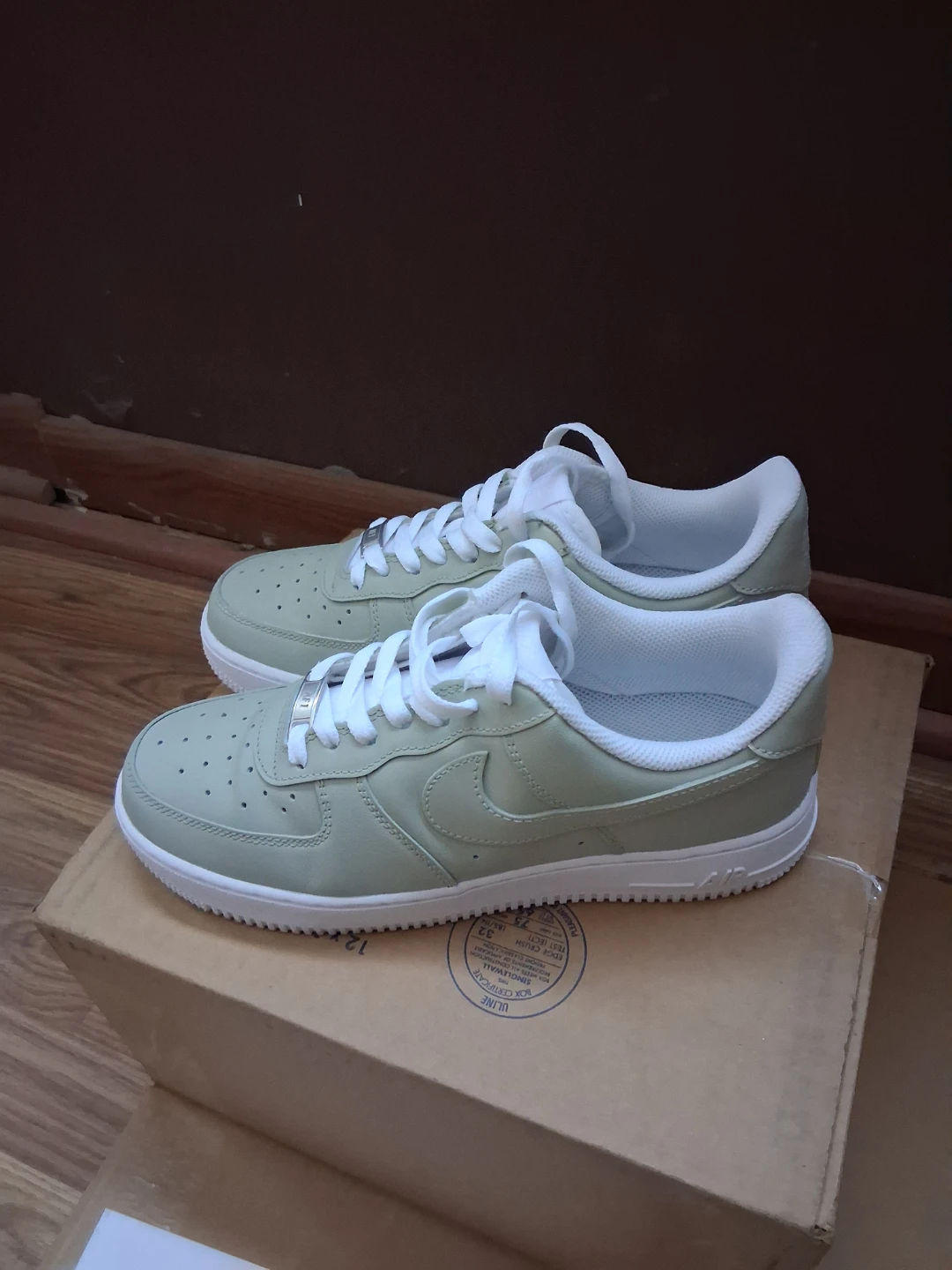 Men Nike Air Force 1 Sage Green Sneakers - photo 2