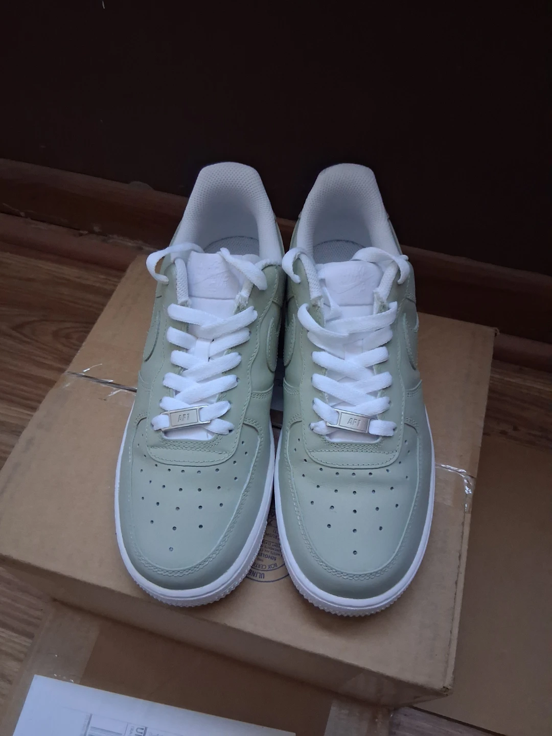 Men Nike Air Force 1 Sage Green Sneakers - photo 3