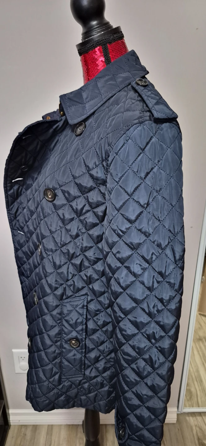 Burberry Quilted Double-Breasted Jacket - photo 3