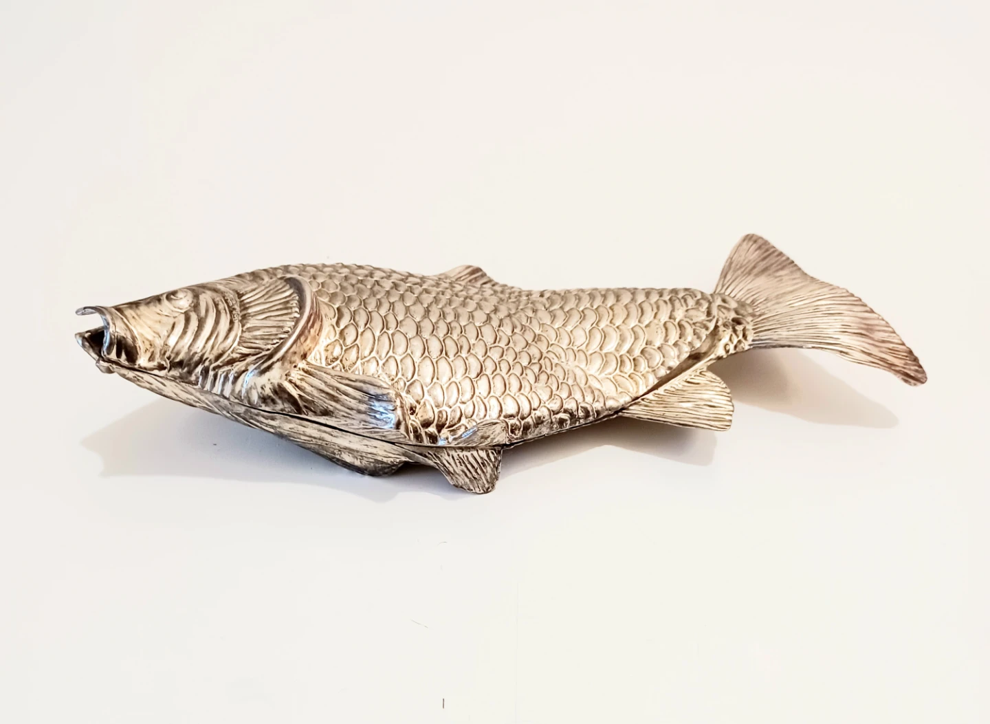Vtg. Italian Silver Plated Fish Figurine - photo 3