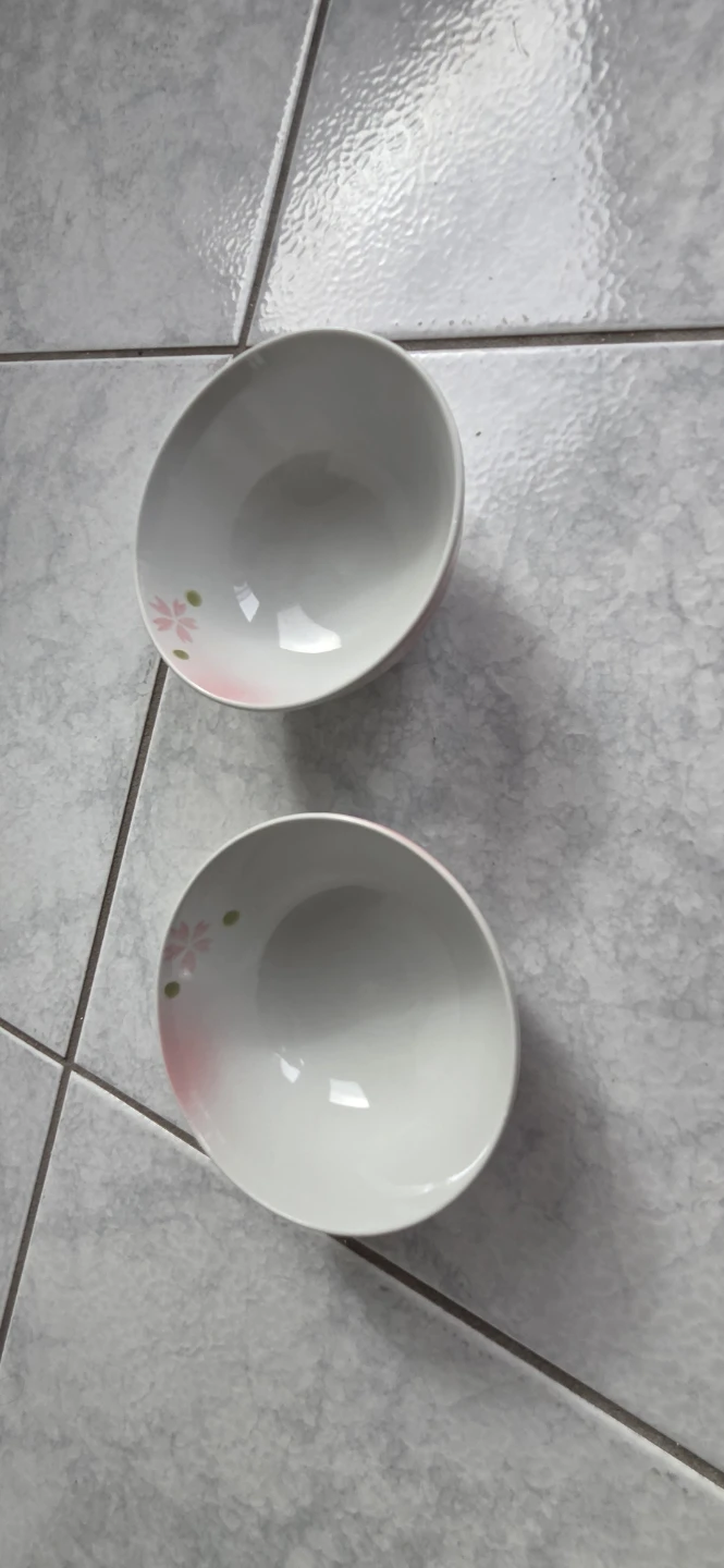 Set of 2 Ceramic Bowls with Cherry Blossom Design - photo 5