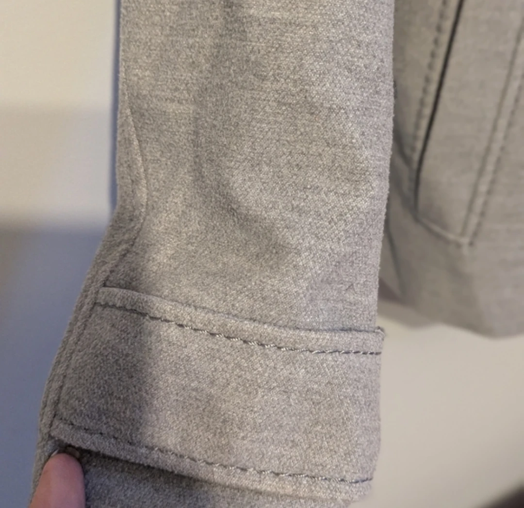 H&M Grey Double-Breasted Pea Coat - photo 4