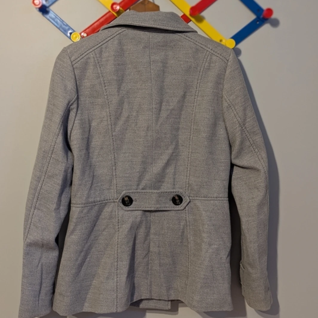 H&M Grey Double-Breasted Pea Coat - photo 5