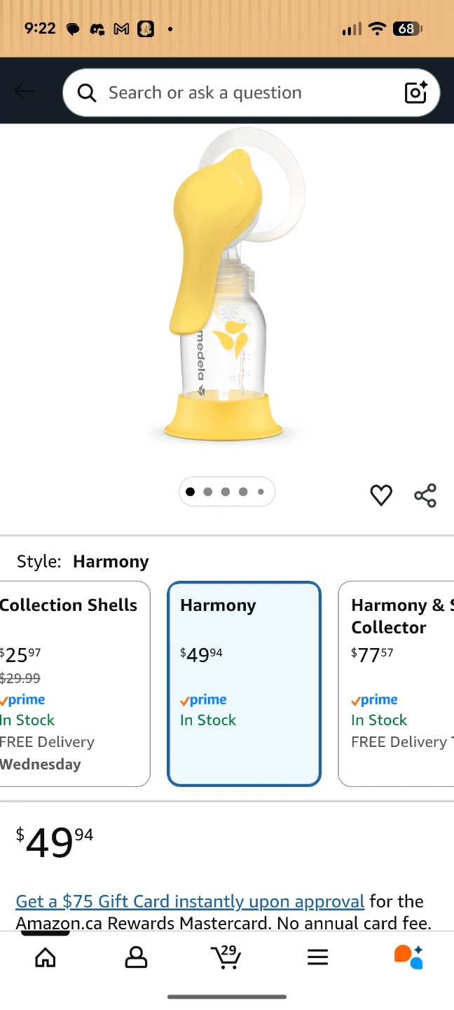 Medela Harmony Manual Breast Pump