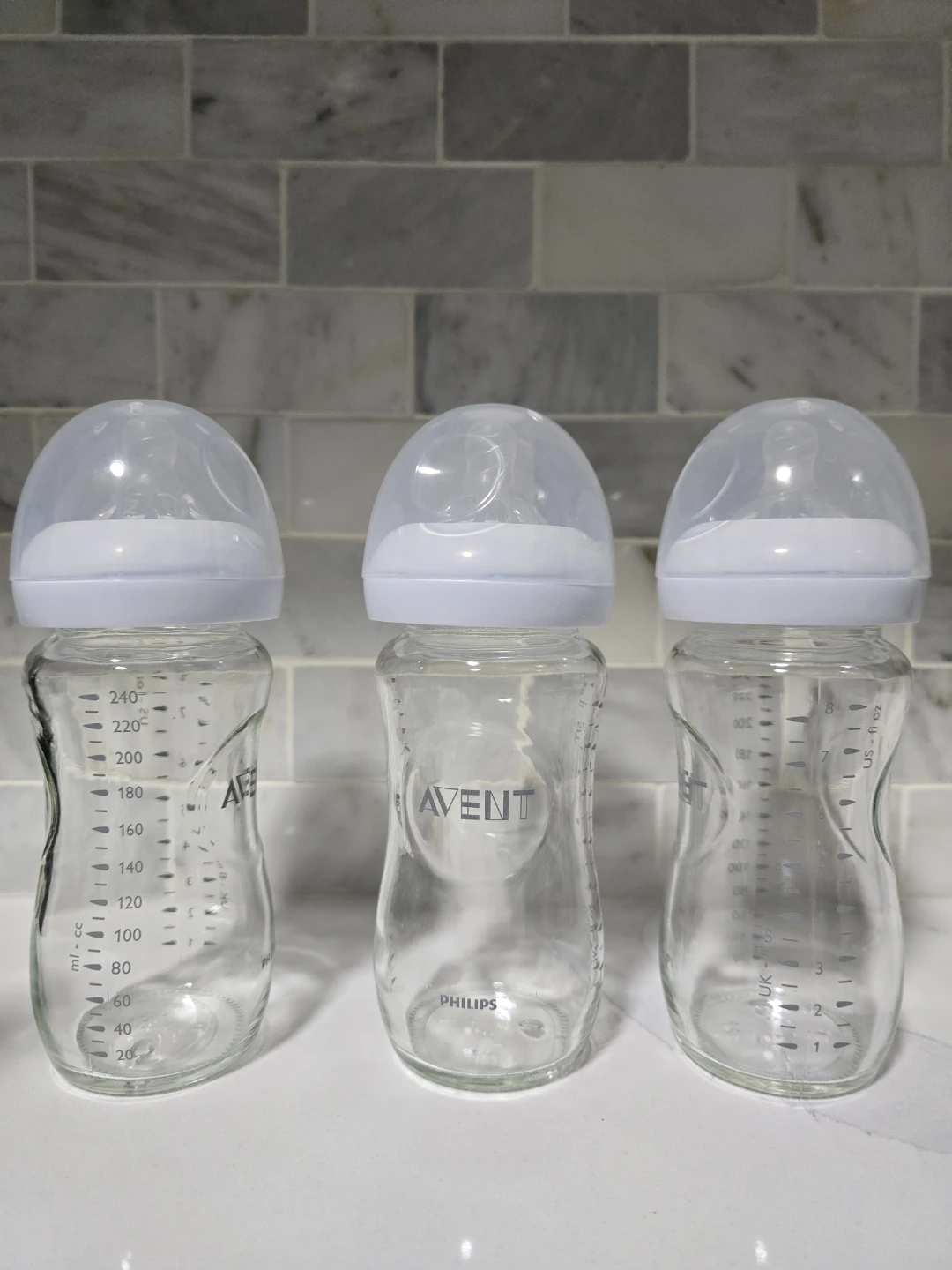 Philips Avent Natural Glass Baby Bottles - 3 pack - photo 2