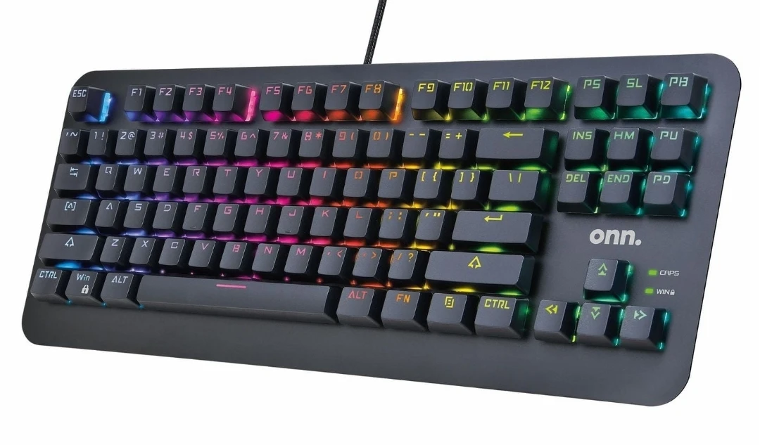 Onn. RGB Mechanical Gaming Keyboard - Compact Tenkeyless
