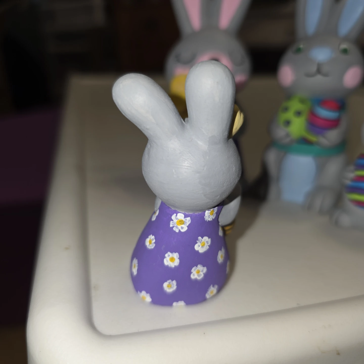 Hand-Painted Ceramic Bunny Figurines - Set of 4 - photo 3