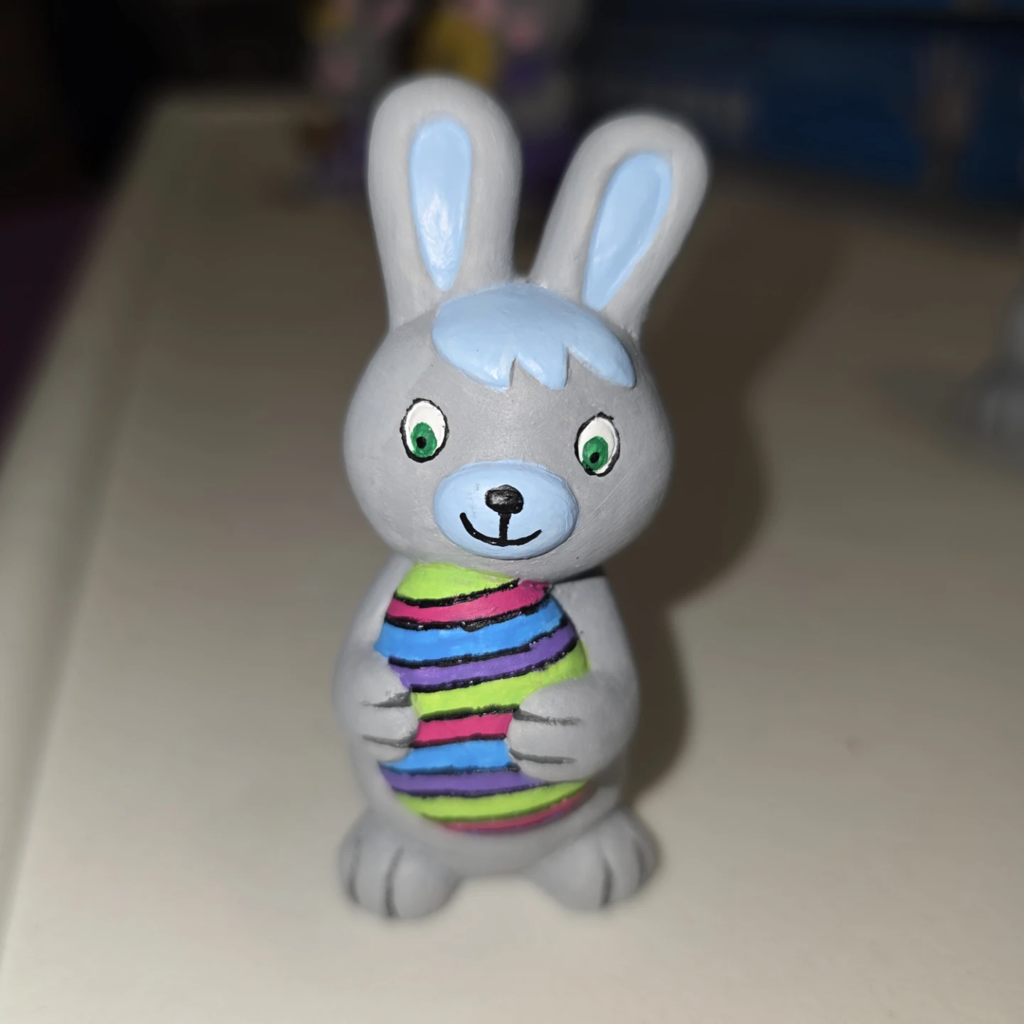Hand-Painted Ceramic Bunny Figurines - Set of 4 - photo 5