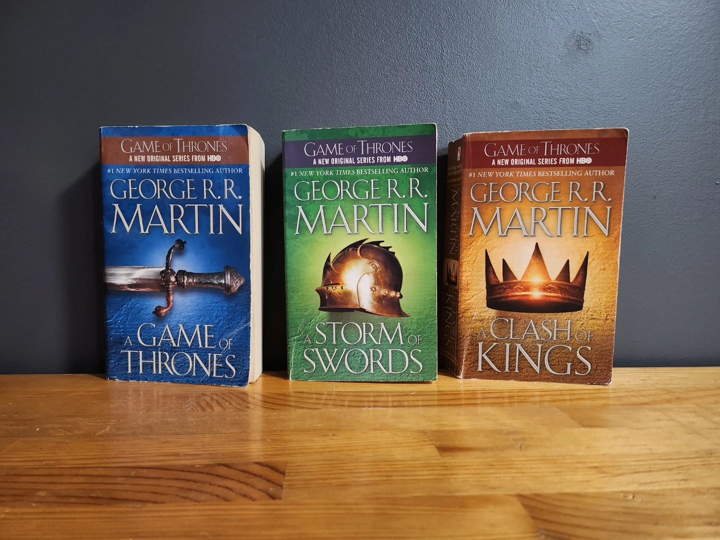 George R.R. Martin Game of Thrones, Storm Swords, Clash Kings 🏆