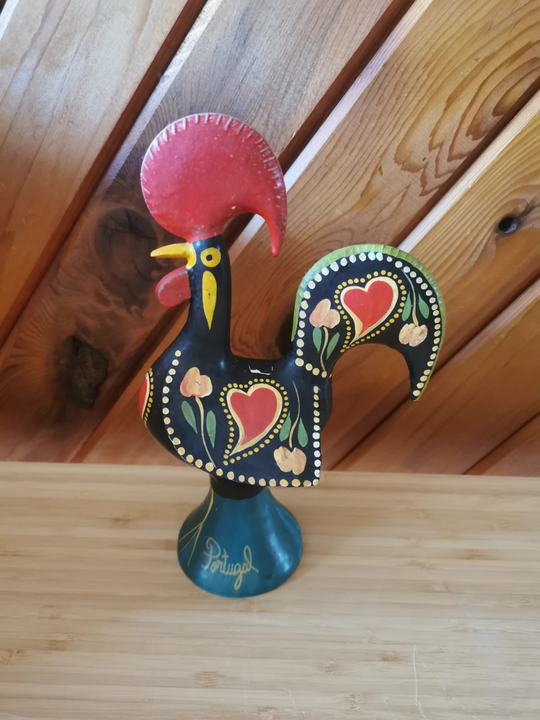 Portuguese Folk Art Rooster and Fabric Basket - photo 2