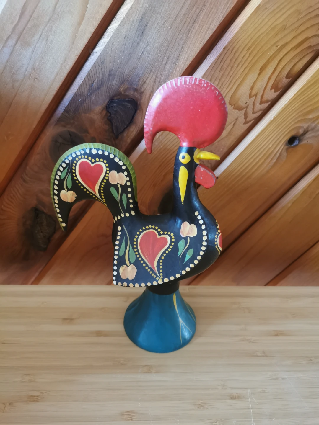 Portuguese Folk Art Rooster and Fabric Basket - photo 4