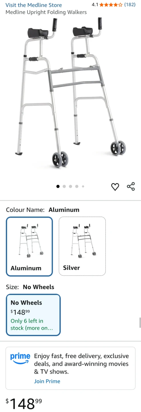 Medline Upright Walker - photo 3