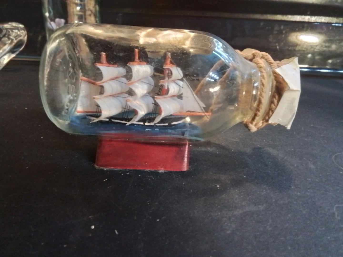 Vintage Ship in a Bottle 4.5"