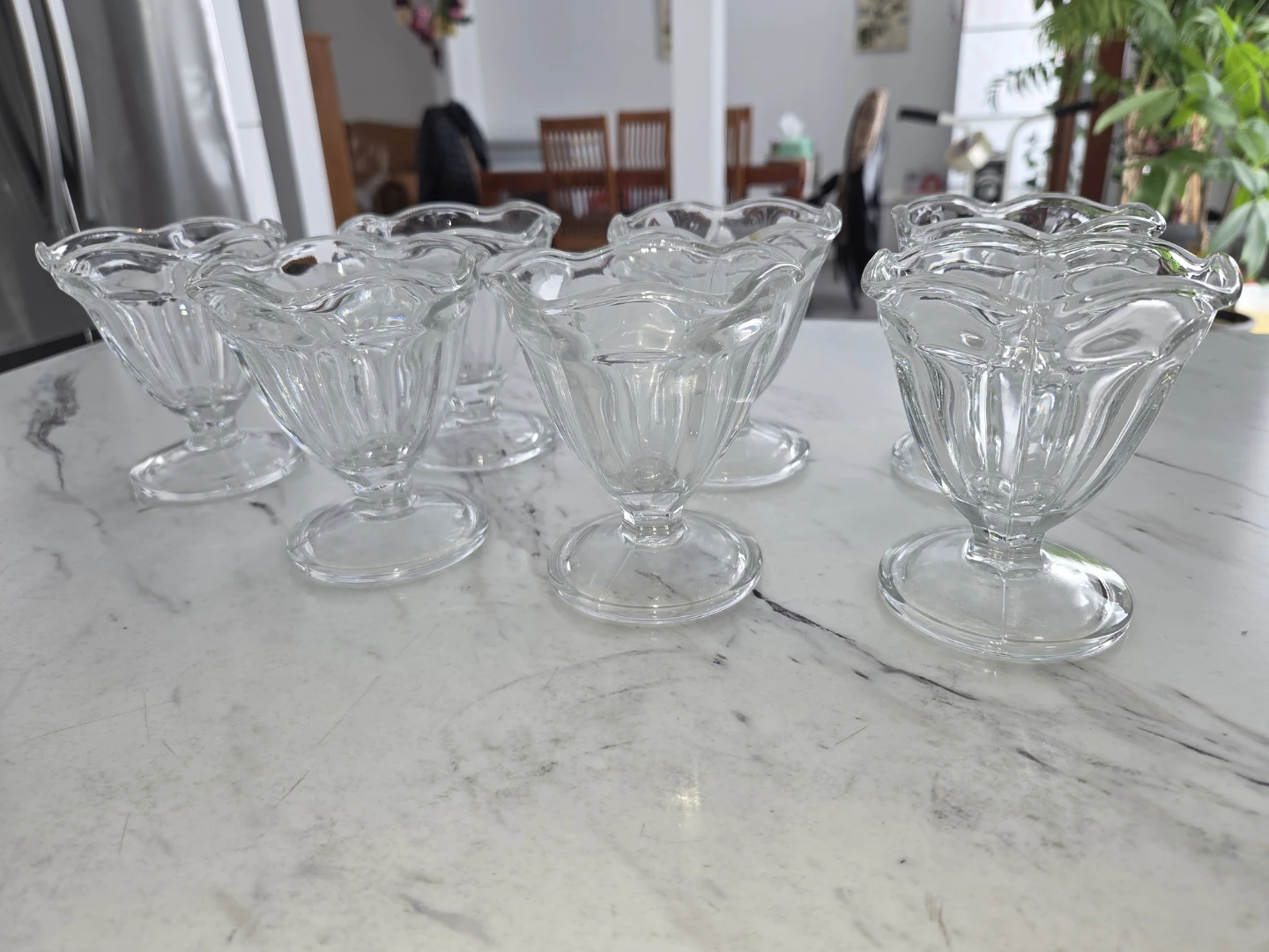 Set of 7 Clear Glass Sundae Dishes - photo 2