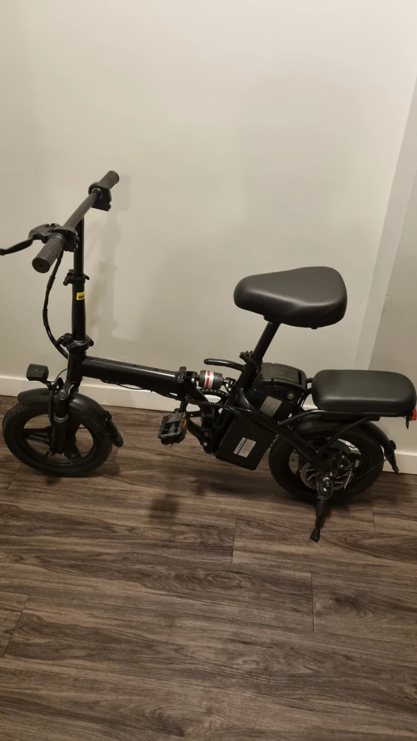 Black Folding Electric Bike - photo 5