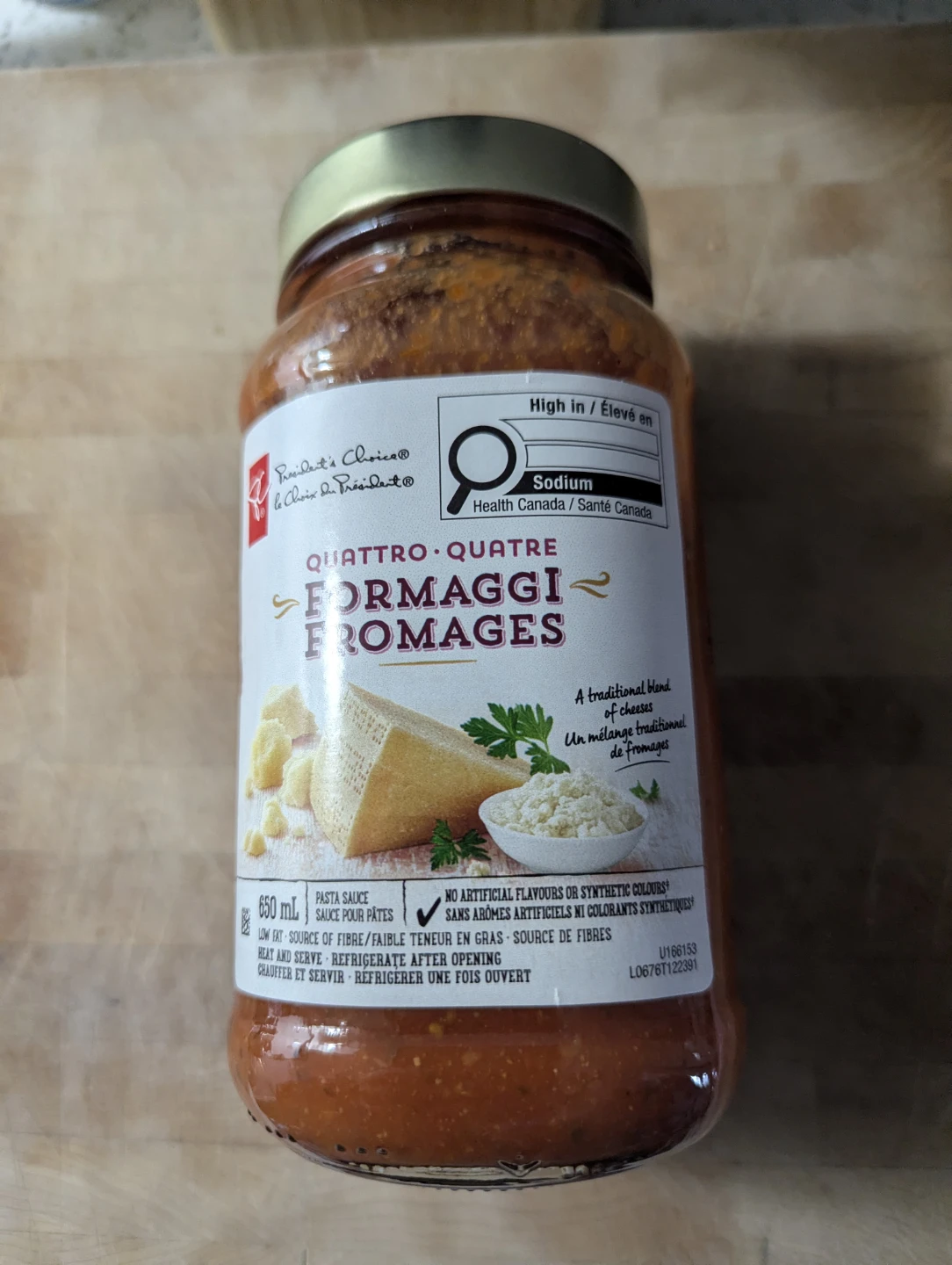 PC Quattro Formaggi Pasta Sauce - 650ml