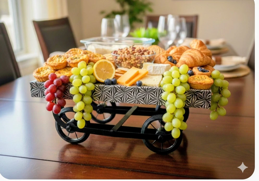 Decorative Serving Cart Tray - photo 4