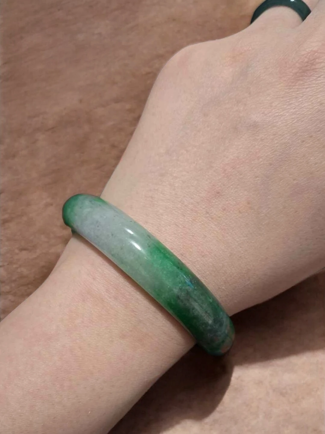 Natural Jadeite Bangle - photo 2