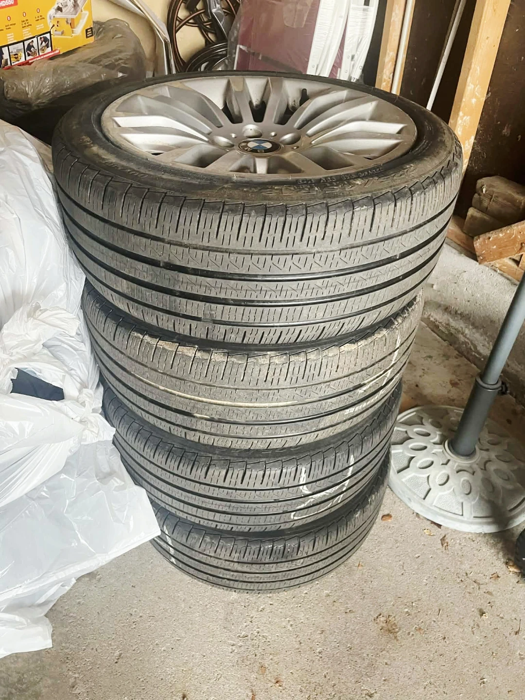 🤩  4 BMW 18" Alloy Wheel with Pirelli Cinturato Tires - photo 4