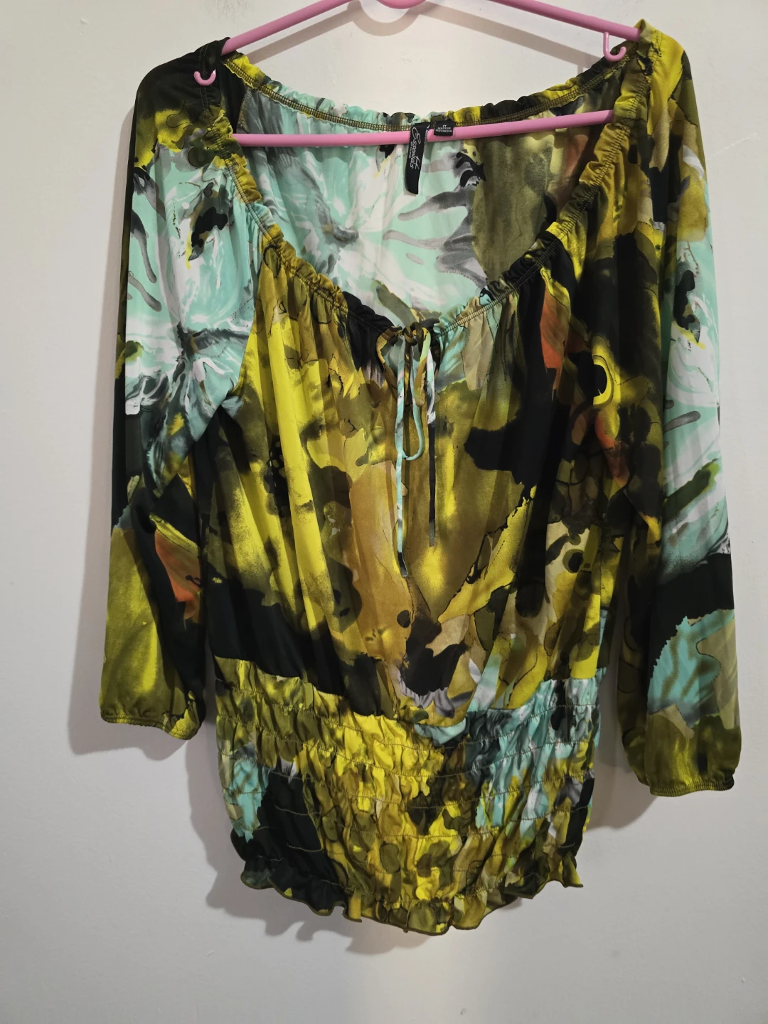 Women's Long Sleeve Abstract Print Top - photo 3