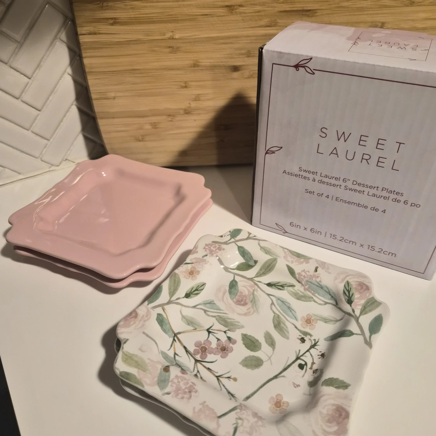 🏆 Sweet Laurel 6" Dessert Plates
