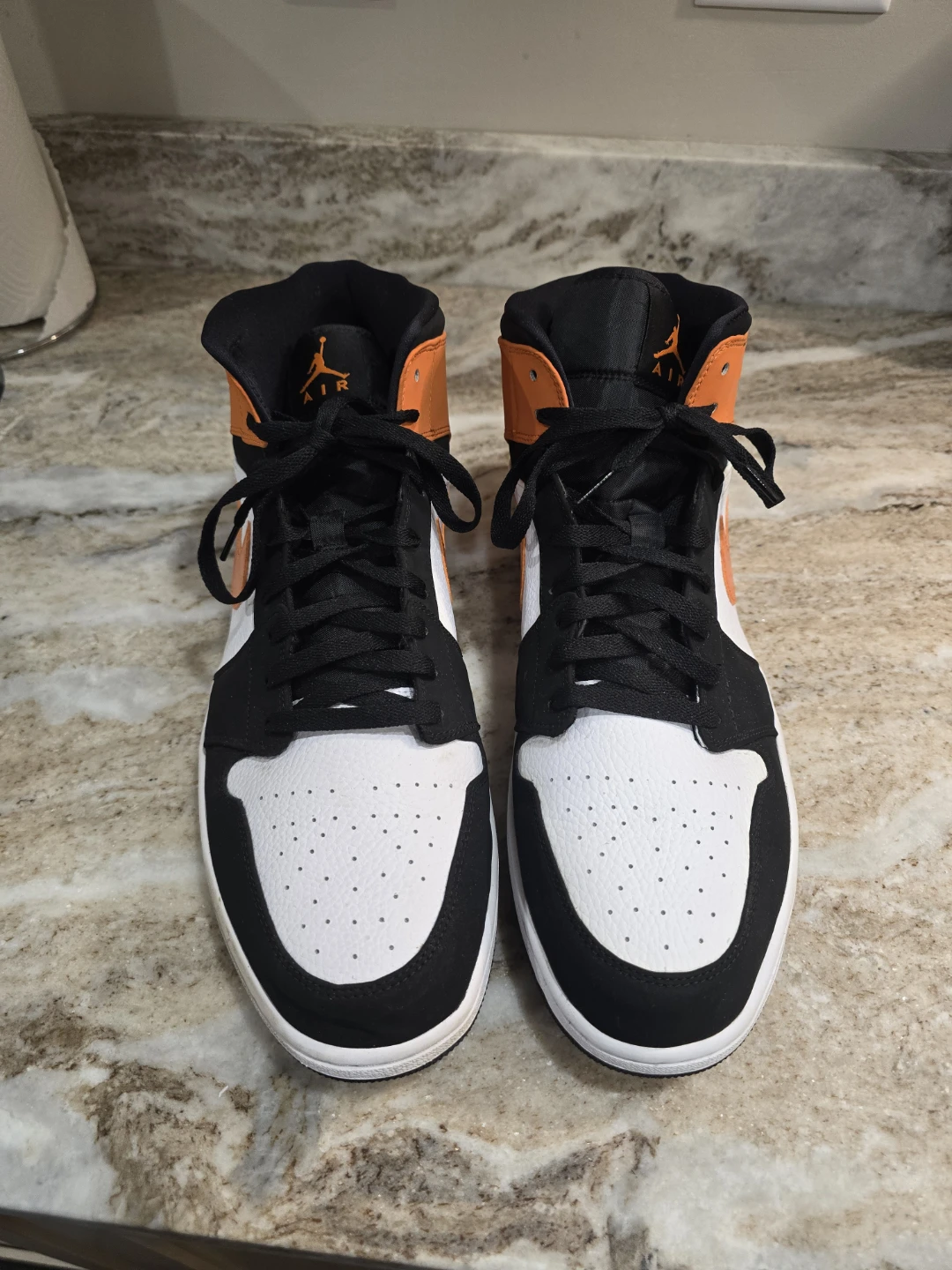 (3 pairs) of  Air Jordan 1 Mid sz 17 - photo 2