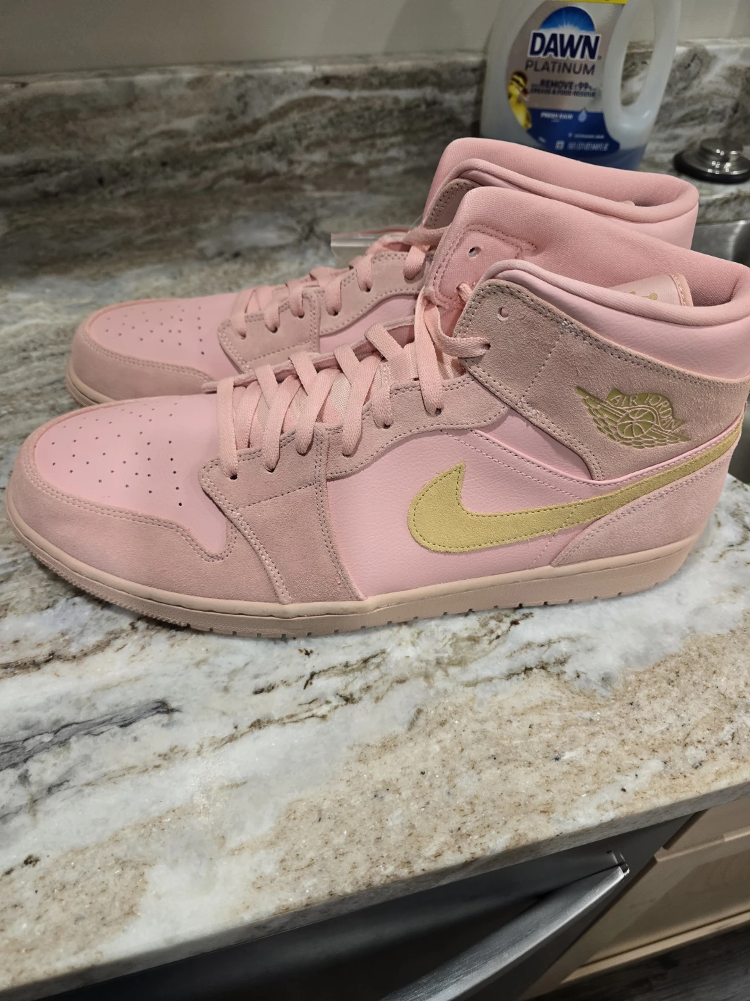 (3 pairs) of  Air Jordan 1 Mid sz 17 - photo 5