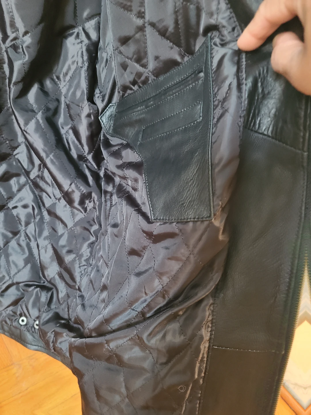 Artistry Leather Black Quilted Motorcycle Jacket - photo 4