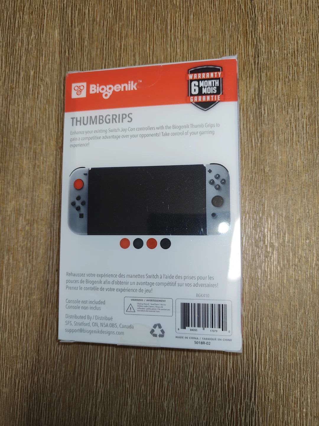 Biogenik Thumbgrips & Dobe Hand Strap for Nintendo Switch - photo 4