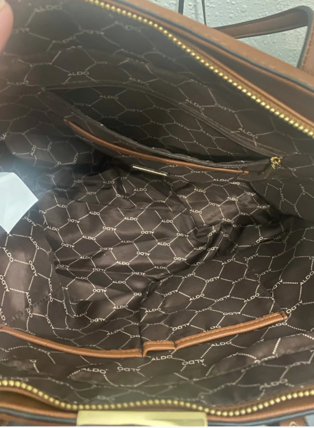 ALDO Tan Faux Leather Tote Bag - photo 4