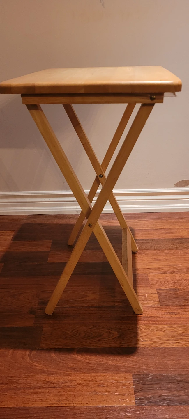 Wooden Folding Tray Table - photo 5