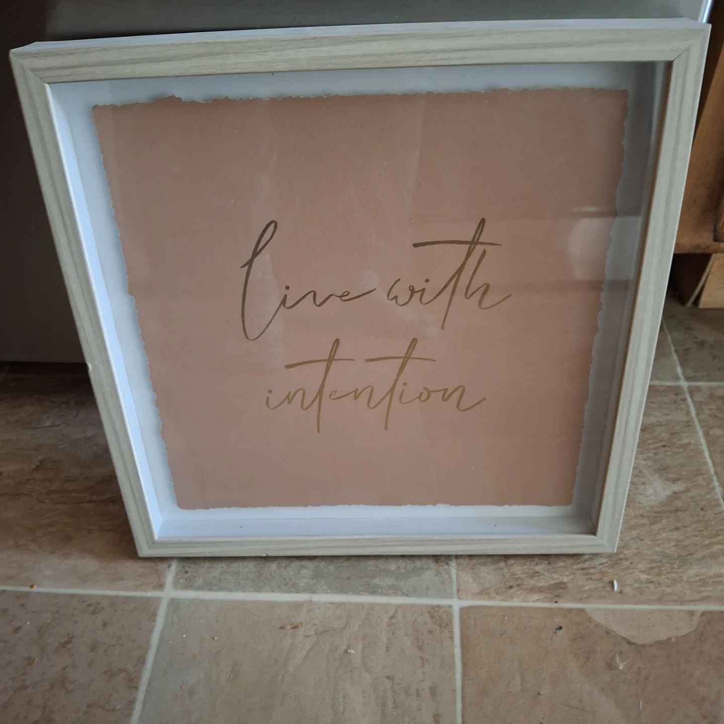 Live With Intention Framed Wall Art