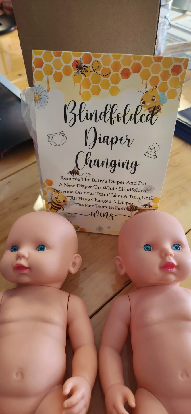 Baby Shower Blindfolded Diaper Changing Game Kit