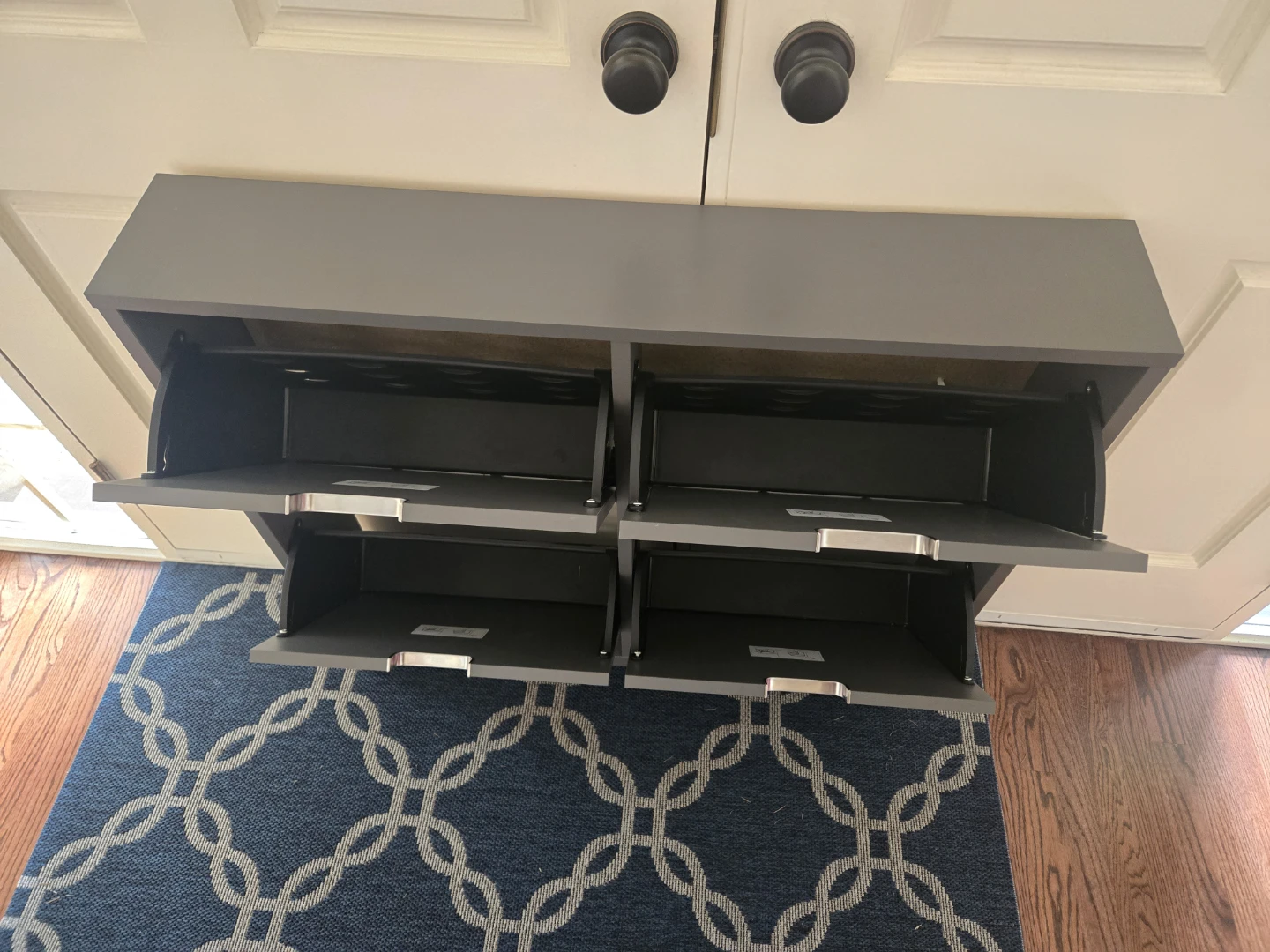 Grey 4-Tier Shoe Storage Cabinet (Ikea Stall) - photo 2
